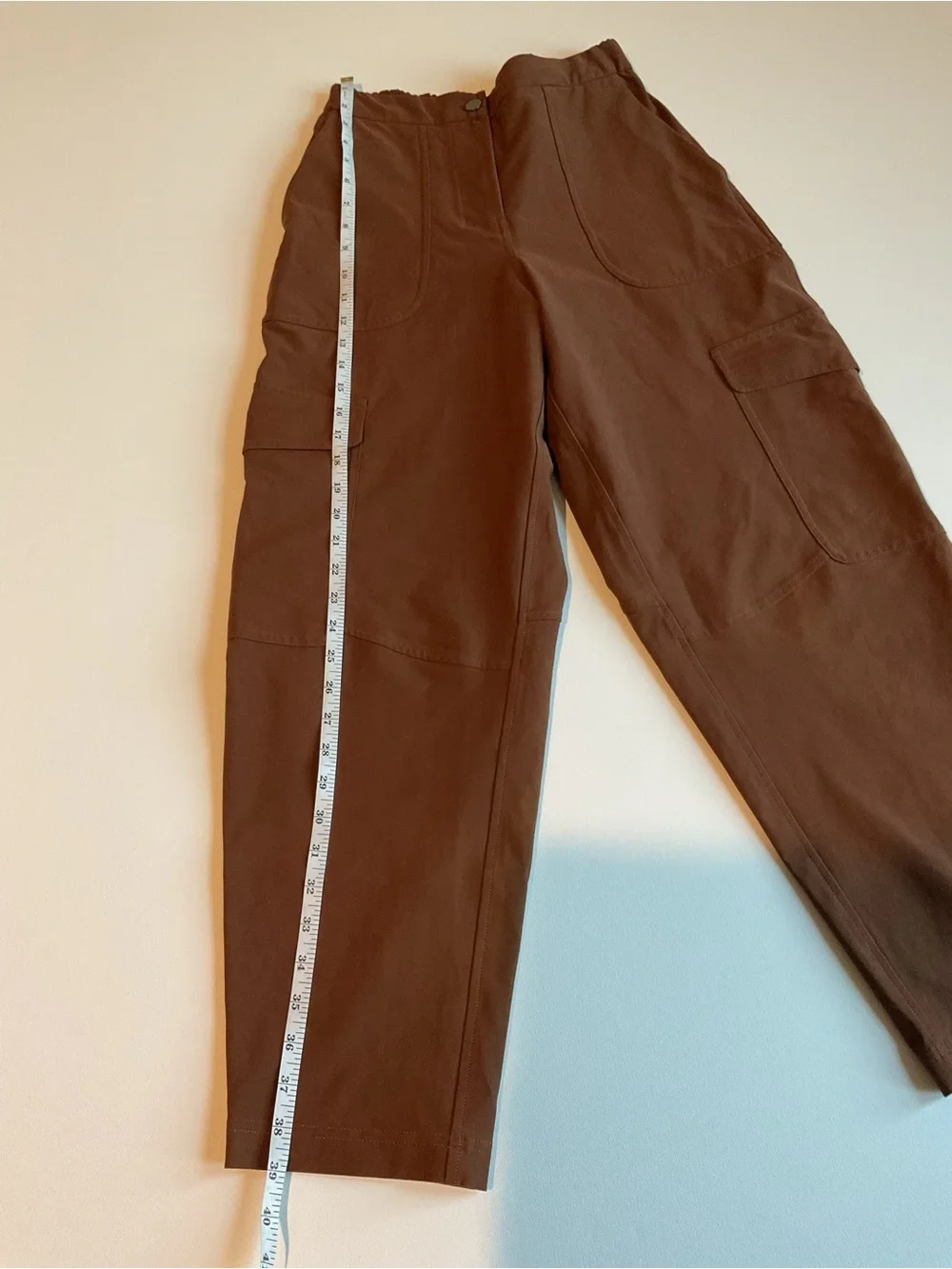 Lululemon Brown High-Rise Cargo Pants Utility Relaxed Fit Women's 26 - Picture 8 of 8